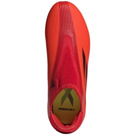 Kopačky Adidas X Speedflow.3 Fg Ll Jr FY3257 vícebarevný pomeranče a červené 1 Kopačky Adidas X Speedflow.3 Fg Ll Jr FY3257 vícebarevný pomeranče a červené 1