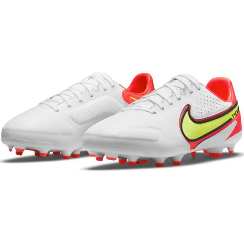 Kopačky Nike Legend 9 Pro Fg Jr DA1335 176 bílá, červená bílý 1