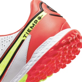 Kopačky Nike React Tiempo Legend 9 Pro Tf M DA1192-176 růžová, bílá, vícebarevná bílý 7