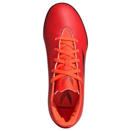 Kopačky Adidas X Speedflow.4 Tf Jr FY3327 červený pomeranče a červené 1