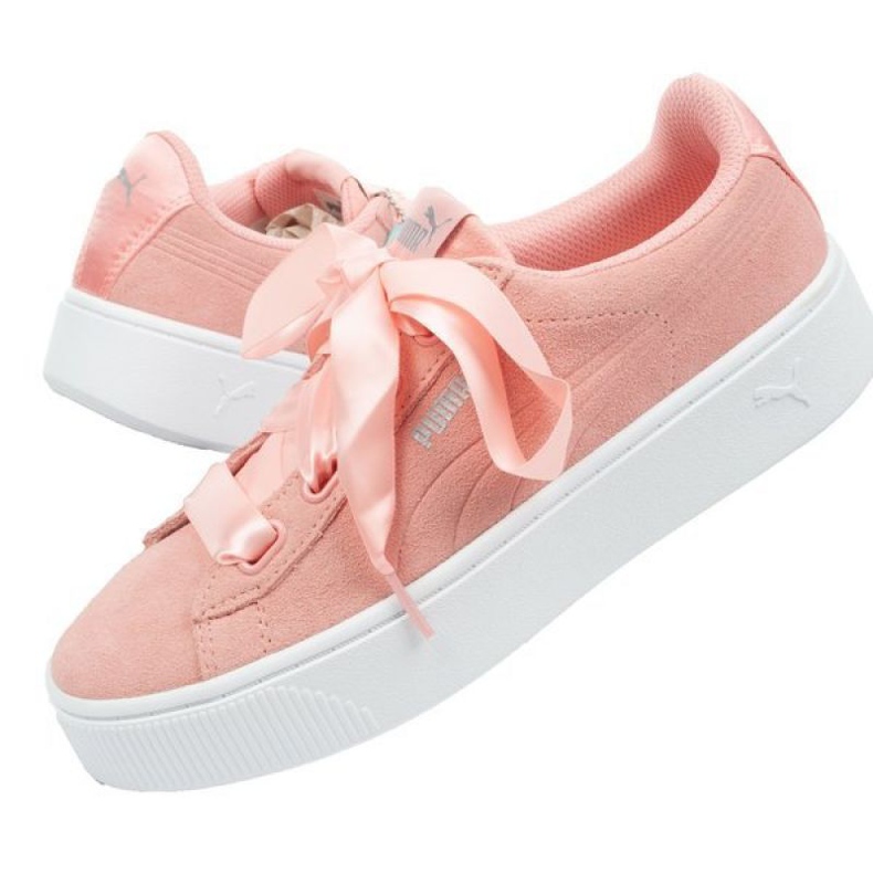 Puma Vikky Stacked Ribbon SW 369731 01 růžový stříbro 1