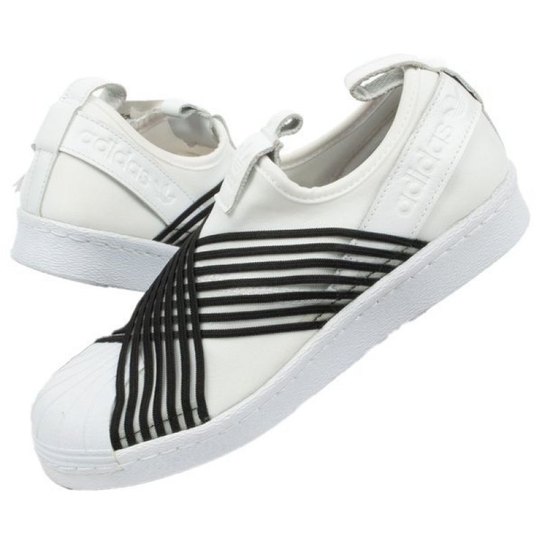 Boty Adidas Superstar Slipon W CG6013 bílý černý 1