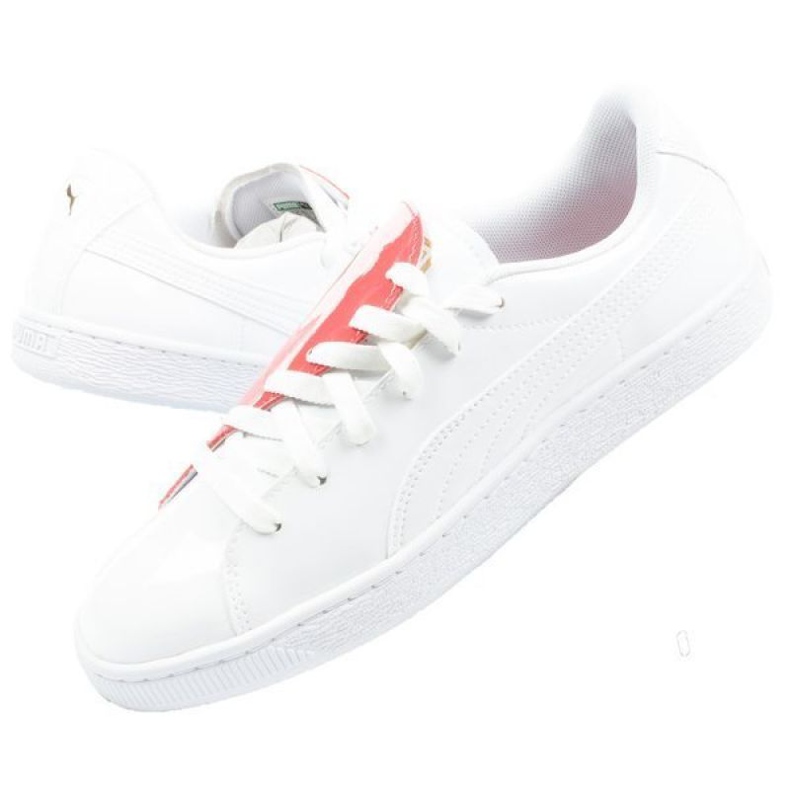 Puma Basket Crush W 369556 01 bílý červený 1