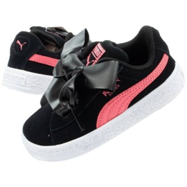 Puma Suede Heart Jewel Jr 370570 02 černá 1 Puma Suede Heart Jewel Jr 370570 02 černá 1