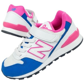 Boty New Balance Jr YV996DC bílý modrý růžový 1
