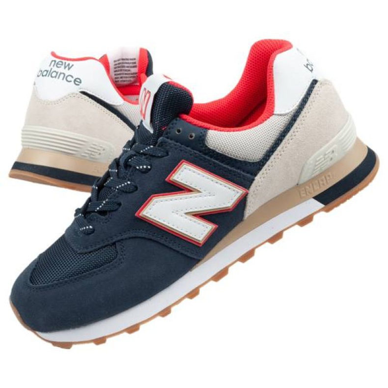 New Balance M Ml574Skb béžový bílý červený námořnická modř 1