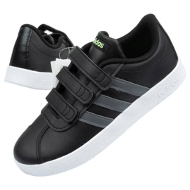 Boty Adidas Vl Court Jr F36387 černý modrý 1