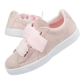 Puma Suede Heart Jr 365136 03 růžový 1