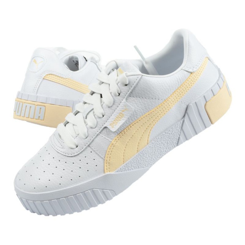 Boty Puma Cali W 369155 30 bílý žluť 1