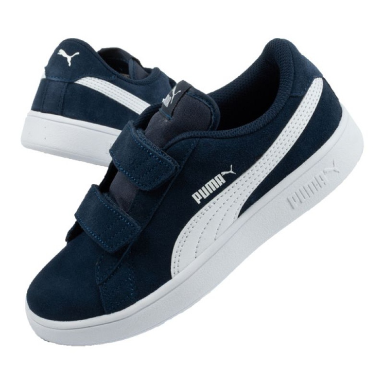 Puma Smash v2 Jr 365177 02 černá námořnická modrá 1