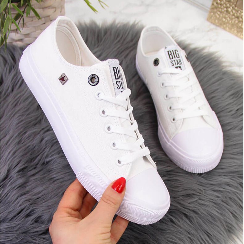 Nízké tenisky Big Star W AA274010 bílé bílý 1