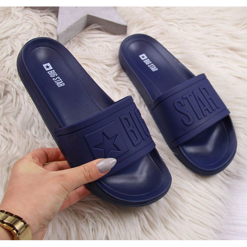 Plážové pantofle Big Star W DD274A269 tmavě modrá modrý 1