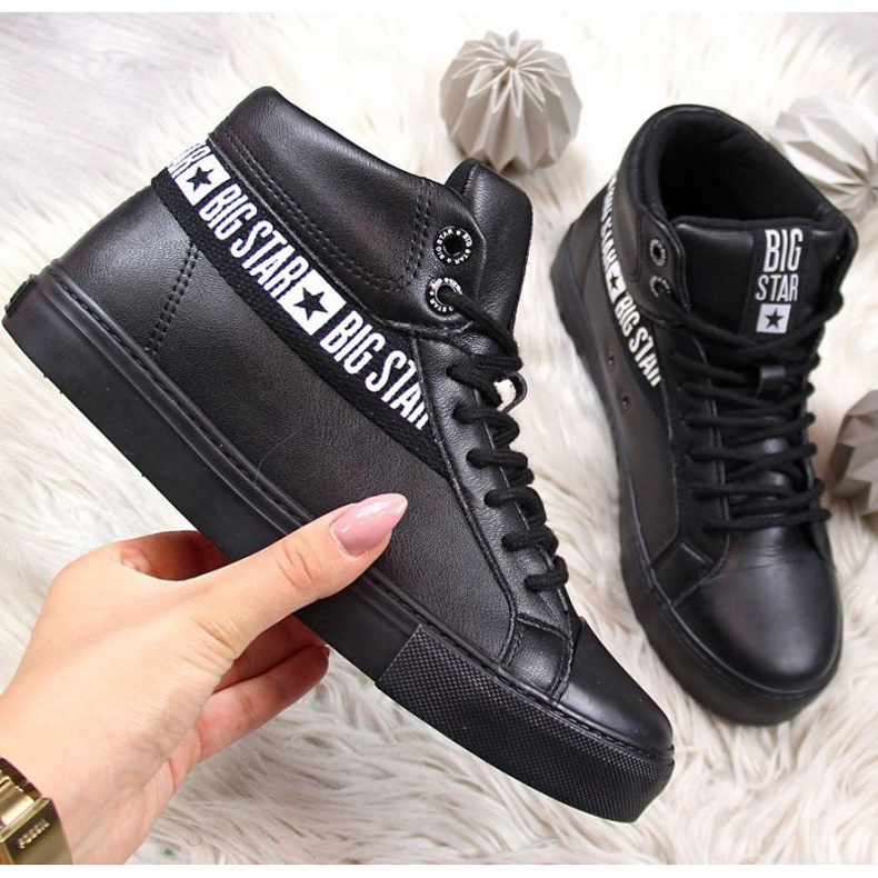 High-top trenéři Big Star W EE274355 černá černý 1