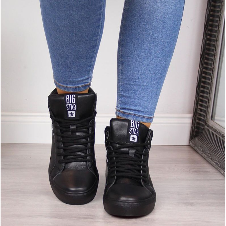 High-top trenéři Big Star W EE274355 černá 2