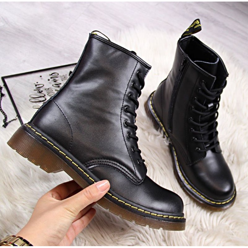 Zateplené kožené boty Filippo W PAW77A černé černá 1