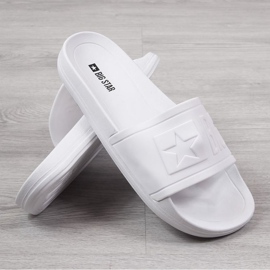Gumové plážové pantofle Big Star M DD174687SS20 bílé bílý 1