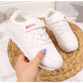 Bílá sportovní obuv Big Star Jr GG374057 bílý 1 Bílá sportovní obuv Big Star Jr GG374057 bílý 1