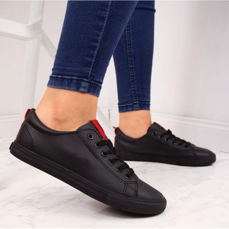 Nízké tenisky Big Star DD274687 černé z eko kůže černá 2