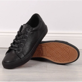 Nízké tenisky z ekologické kůže Big Star M II174029 černé černá 1