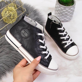 Tenisky z eko kůže Big Star Jr II374003 černé černá 1