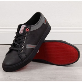 Nízké eko kožené tenisky Cross Jeans M II1R4004C černé černá 1