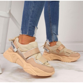 Béžové tenisky Navy Dot W WOL10 béžový 2