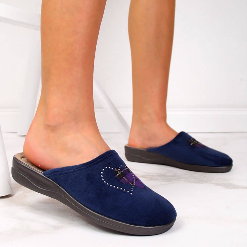 Domácí pantofle Inblu W ARC1 navy blue námořnická modř 2