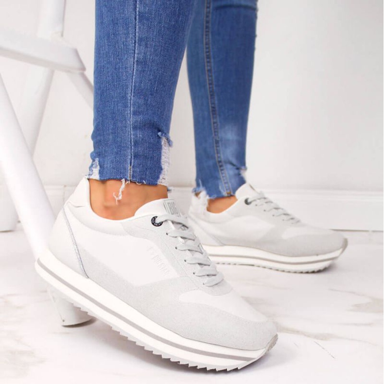 Boty na platformě Big Star W II274216 bílá bílý 2