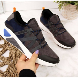 Big Star Šedé kožené boty Big Big W II274309 šedá 1