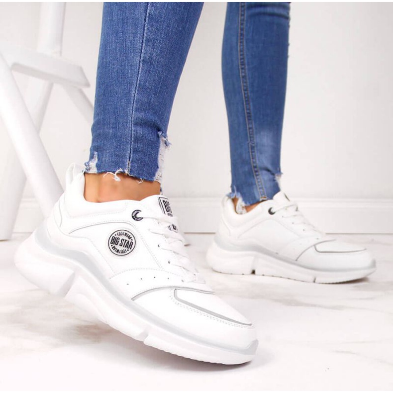 Sportovní obuv na platformě Big Star W II274314 bílá bílý 2