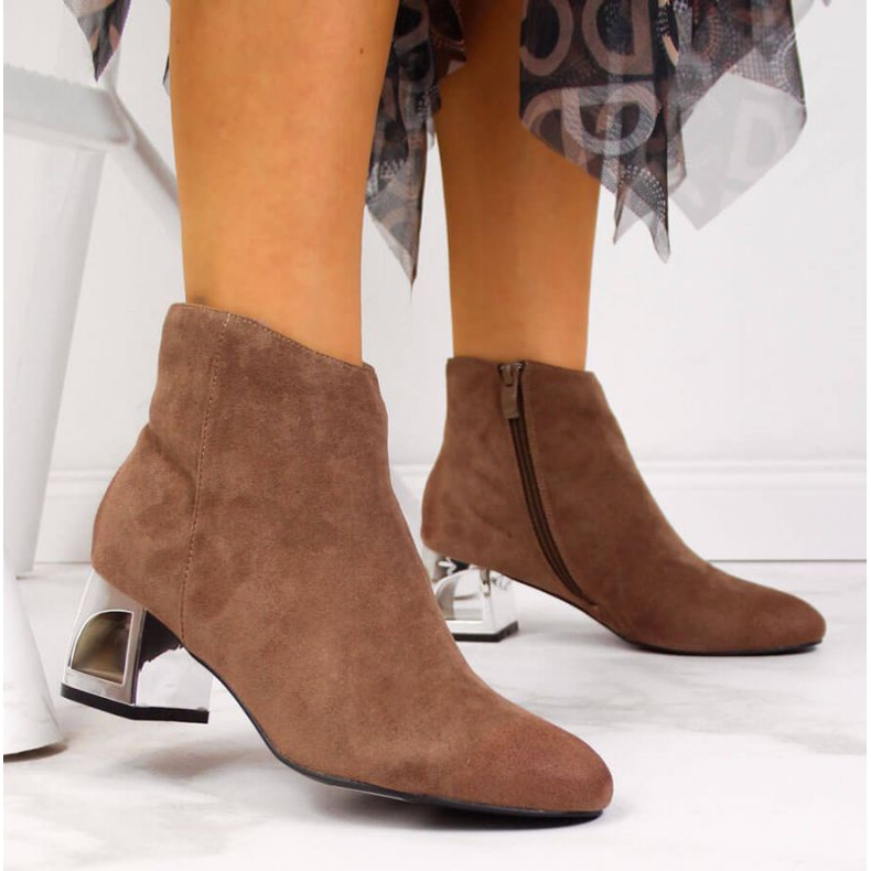 Kozačky s ozdobnou patou T.Sokolski W SCA144B hnědá hnědý 2