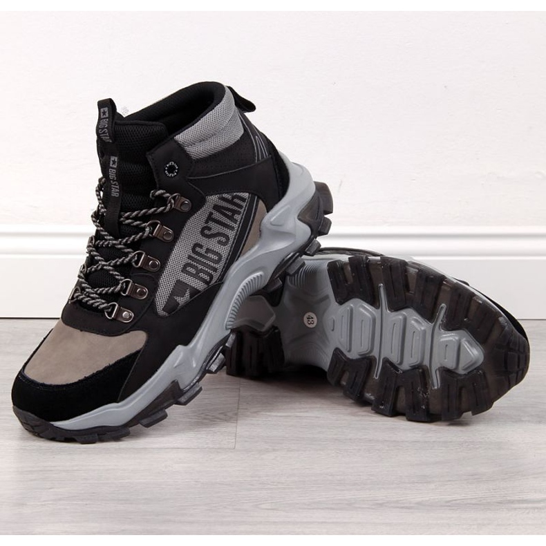 Šedé boty Big Star M INT1625B šedá 1