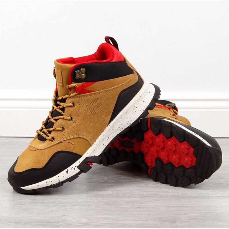 Kožené turistické boty Filippo M PAW294B camel hnědý 1