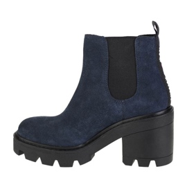 Tommy Hilfiger Essential Semišové boty na středním podpatku W EN0EN01093-C87 námořnická modř 1