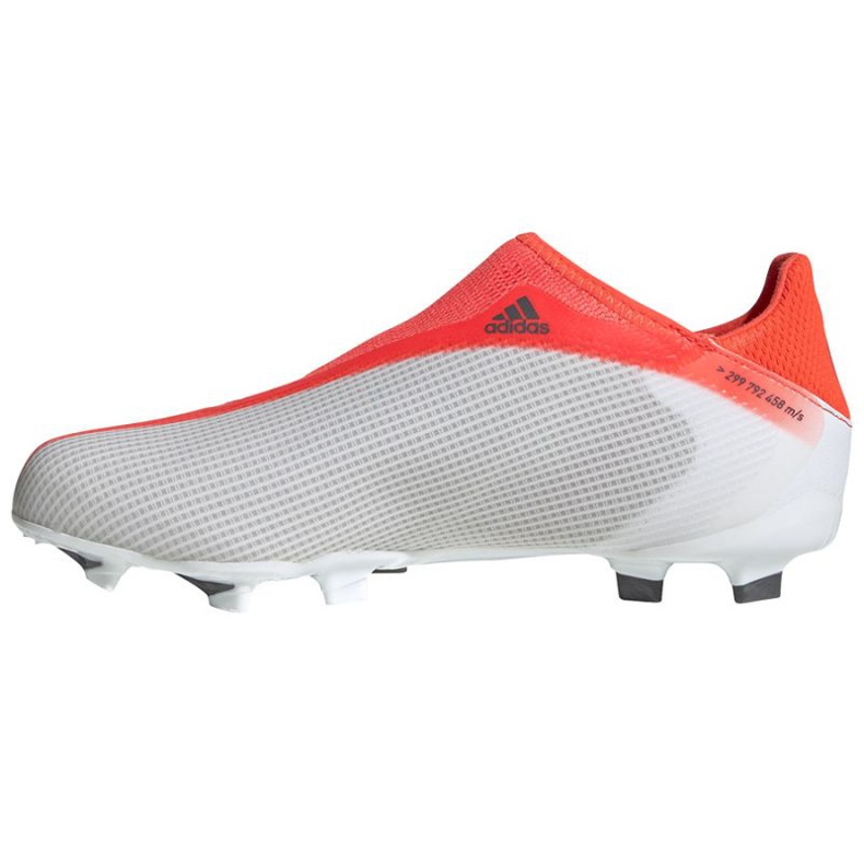 Kopačky Adidas X Speedflow.3 Ll Fg Jr FY3256 červená, bílá a šedá pomeranče a červené 1