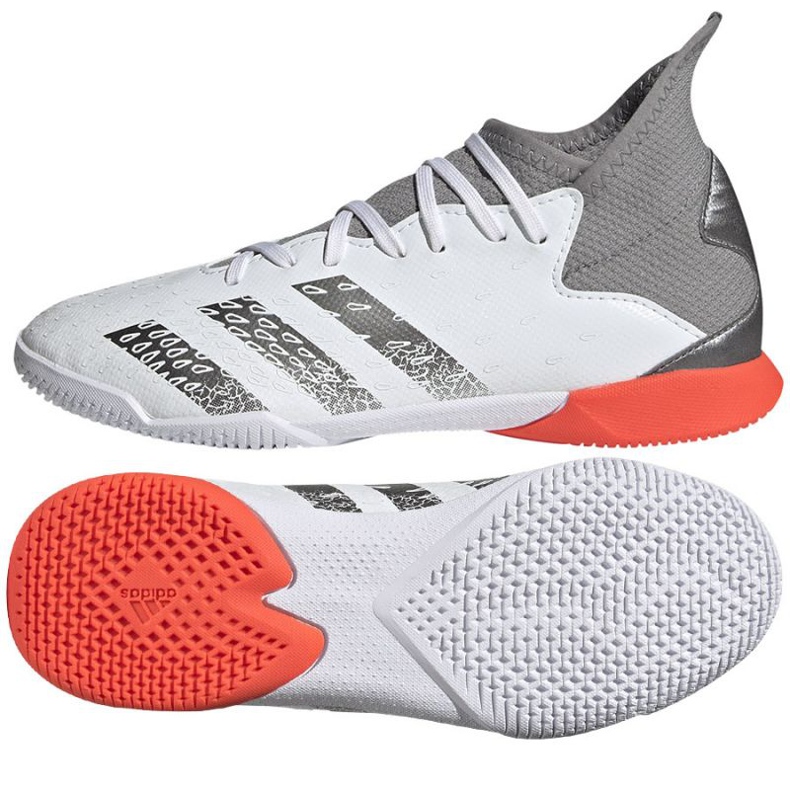 Adidas Predator Freak.3 V kopačkách Jr FY6286 šedá, bílá bílý 1