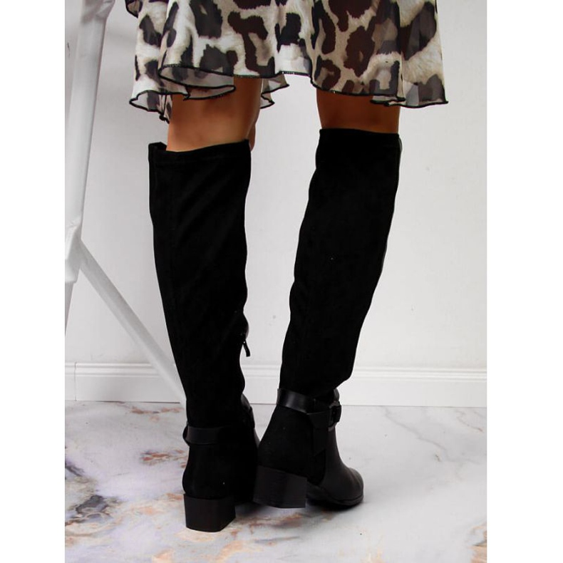 Černé boty na bloku Filippo W PAW302 černá 2