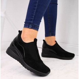 Tenisky na klínku Vinceza W WM790A černé černá 2