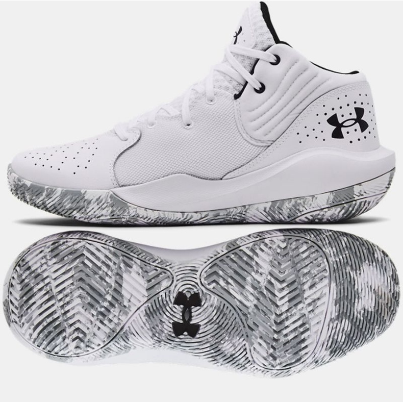 Basketbalové boty Under Armour Jet 21 3024260 103 bílý bílý 1
