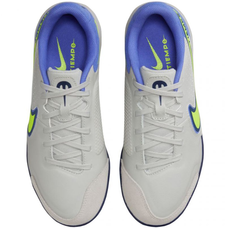 Kopačky Nike Tiempo Legend 9 Academy Ic Jr DA1329 075 zelená, modrá, šedá/stříbrná odstíny šedé 1