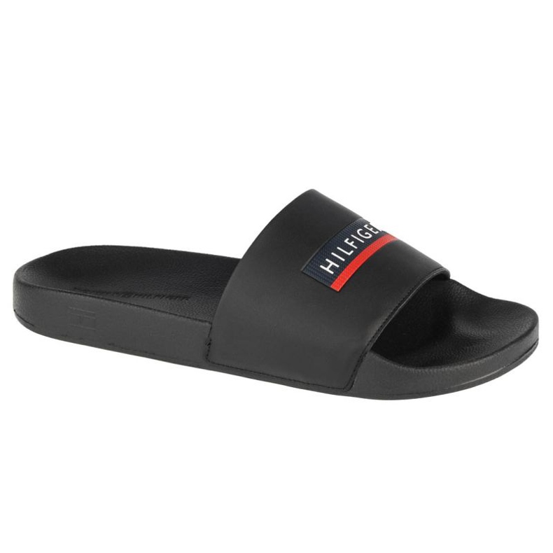 Tommy Hilfiger sezónní embosovaná bazénová skluzavka M FM0FM03792-BDS černý 2