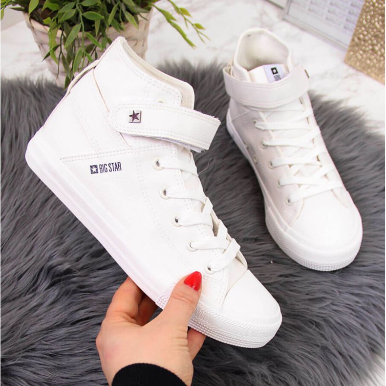 Tenisky na suchý zip Big Star W V274541SS20 bílé bílý 1