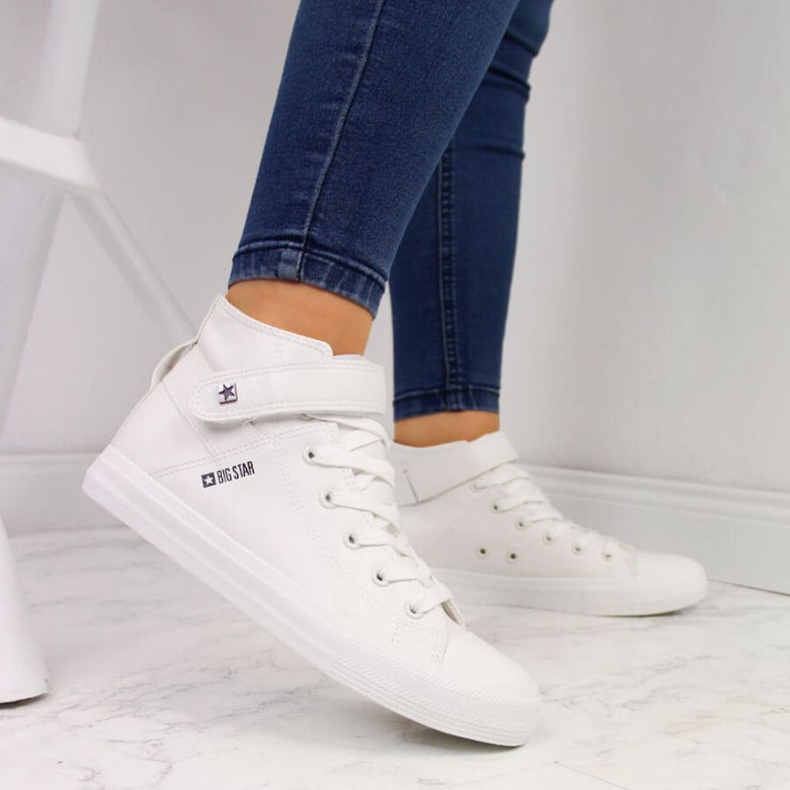 Tenisky na suchý zip Big Star W V274541SS20 bílé bílý 2