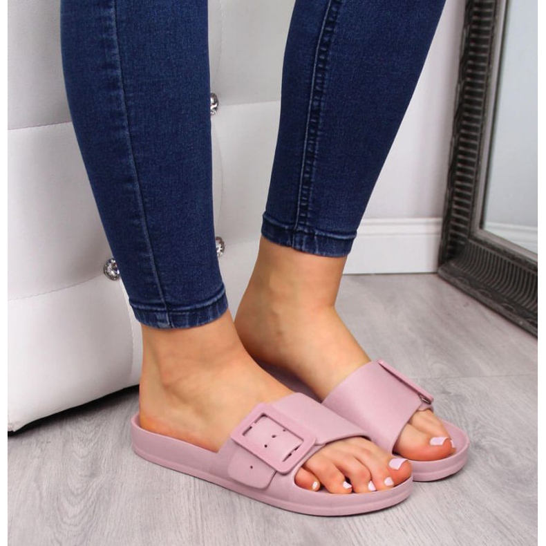 Plážové pantofle Big Star W FF274A387 růžové růžový 2