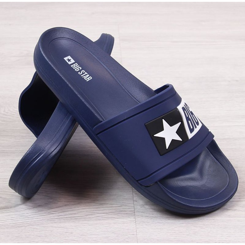 Bazénové pantofle Big Star Jr DD374152 tmavě modrá námořnická modř 1