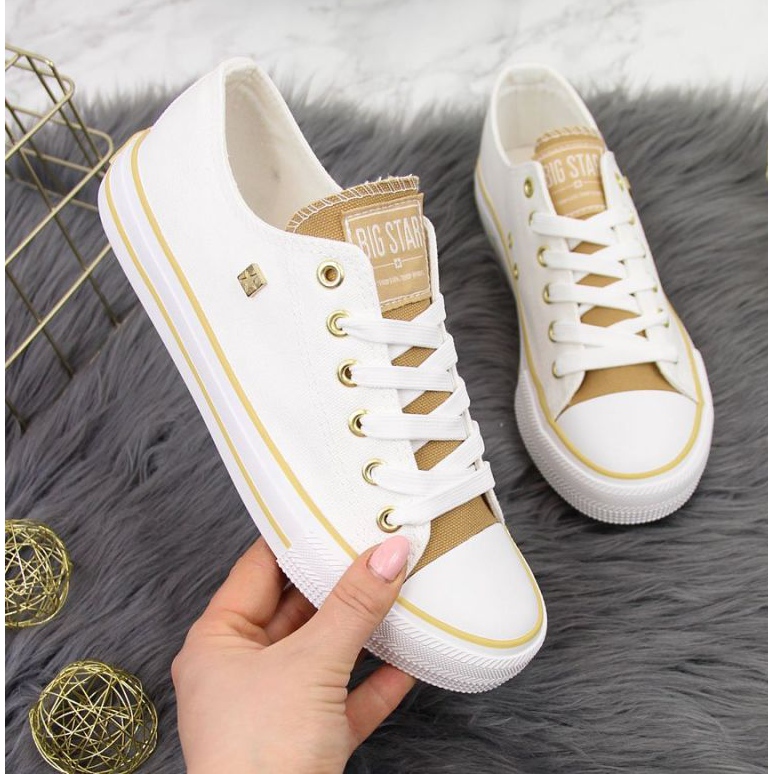 Textilní tenisky Big Star W HH274458 bílé bílý 1