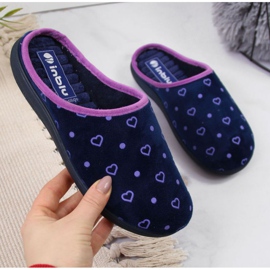 Domácí pantofle Inblu W ARC5A tmavě modrá námořnická modř 1