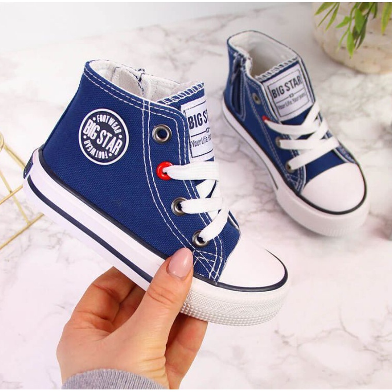Tenisky se zipem Big Star Jr HH374085 tmavě modrá modrý 1