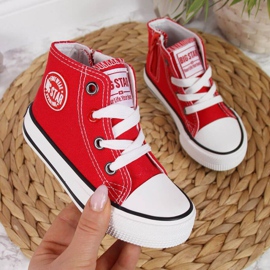 Tenisky se zipem Big Star Jr HH374086 červené červený 1