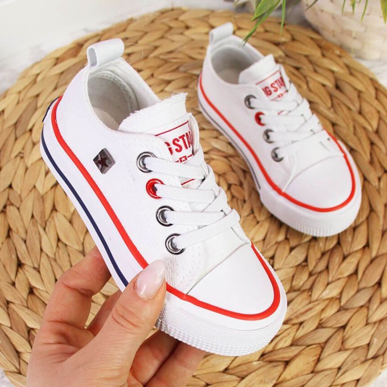 Tenisky Big Star Jr HH374089 bílé bílý hnědý 1